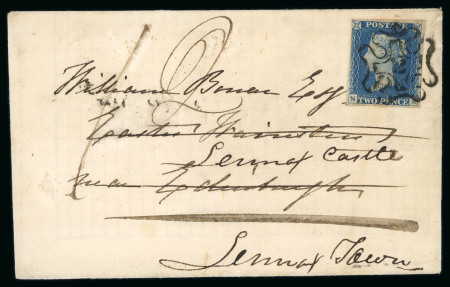 Stamp of Great Britain » 1840 2d Blue (ordered by plate number) 1840 2d. blue, NA, Pl. 1, close to large margins, neatly