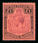 Stamp of Leeward Islands Leewards 1890-1935 mint collection on stock sheets