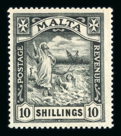 Stamp of Malta Malta 1860-1935 mint collection on stock pages
