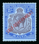 Stamp of Malta Malta 1860-1935 mint collection on stock pages