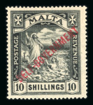 Stamp of Malta Malta 1860-1935 mint collection on stock pages
