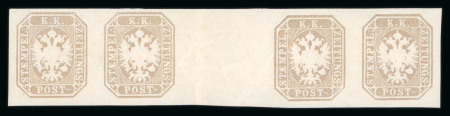 Stamp of Austria » Newspaper Stamp 1863 Austria Österreich Zeitungsm. 1863 (1,05Kr) Zwischensteg