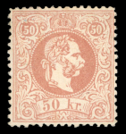 Stamp of Austria » 1867 Issue Austria Österreich 1867 Grober Druck Farbenspiel 2Kr bis 50Kr