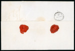 Stamp of Ionian Islands » Postal History » Mail to and from Foreign Destinations Ionian Islands 1856 Cephalonia to Syros, oval accountancy