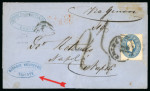 Stamp of Ionian Islands » Postal History » Mail to and from Foreign Destinations 1861-66 group of three covers