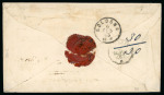 Stamp of Ionian Islands » Postal History » Mail to and from Foreign Destinations Ionian Islands 1863 Santa Maura to Florence entire