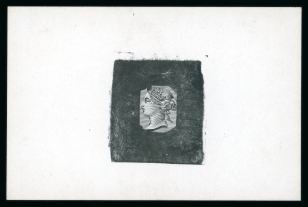 Stamp of Great Britain » 1855-1900 Surface Printed » 1879-80 Tender Essays 1879 Tender essay "Theed" head die proof A, in black