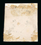 Stamp of Great Britain » 1855-1900 Surface Printed » 1873-80 Large Coloured Corner Letters 1874 6d. stamp size die proof in black on glazed card