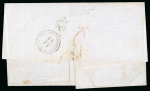 Stamp of Ionian Islands » Postal History » Mail to and from Foreign Destinations 1864 entire Zacynthos to Constantinople with despatch date stamp and 1866 entire to Trieste via Corfu, endorsed "Col vapore Austriaco".