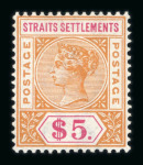 Stamp of Malaysia » Straits Settlements Strait Settlements 1882-1935 mint collection on stock pages