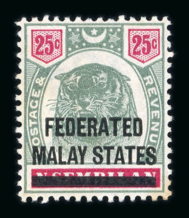 Stamp of Malaysia » Federated Malay States FMS 1900-34 mint collection on stock sheets