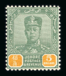 Stamp of Malaysia » Malaysian States Collections and Lots 1884-1935 mint collection on stock pages with Johore, Kedah, Negri Sembilan, Kelantan