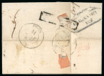 Stamp of Ionian Islands » Postal History » Mail to and from Foreign Destinations Ionian Islands 1837 Corfu to Lyon