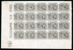 Stamp of Great Britain » Telegraphs 1880 Telegraphs: 1877 6d. deep grey, AI-EL imperforate