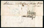 Stamp of Ionian Islands » Postal History » Mail to and from Foreign Destinations Ionian Islands 1851 and two 1860 entires Zacynthos to Plymouth