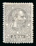 Stamp of Austria » Telegraph Stamps Austria Österreich 1873 Telegraphenm. 50kr Buchdr.