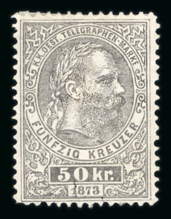 Stamp of Austria » Telegraph Stamps Austria Österreich 1873 Telegraphenm. 50kr Buchdr.