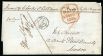 Stamp of Ionian Islands » Postal History » Mail to and from Foreign Destinations Ionian Islands 1845 soldiers concessionary rate Corfu to London
