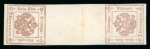 Stamp of Austria » Newspaper Tax Stamps Austria Österreich 1858-59 Zeitungsstplm. 2Kr braun Pl.I Kehrdruckzwischensteg