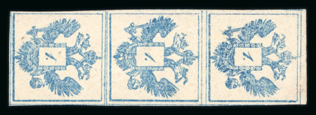 Stamp of Austria » Newspaper Tax Stamps Austria Österreich 1858-59 Ztgstplm. Essay in allen 3 Typen, RR!