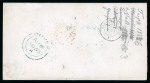 Stamp of Switzerland / Schweiz » Sitzende Helvetia Ungezähnt » Münchner Druck, 1. Auflage 1855, 40 Rp. grün, 1. Münchner Druckperiode, zusammen mit 10 Rp. blau, 3. Münchner Druckperiode