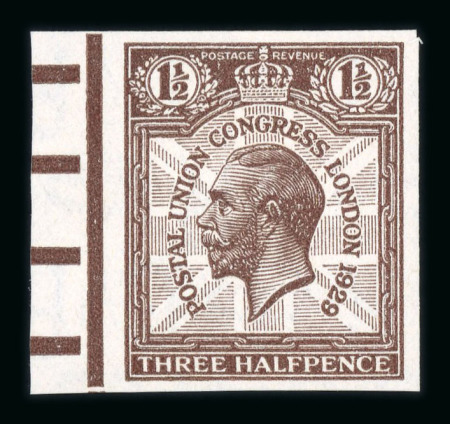 Stamp of Great Britain » King George V » 1924-36 Issues 1929 PUC 1/2d. to 1 1/2d. set of three imperforate