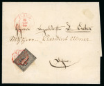 Stamp of Switzerland / Schweiz » Kantonalmarken » Zürich 1846, Zürich 4, Type III, mit waagerechten Unterdrucklinien, auf Brief