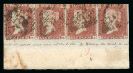 Stamp of Great Britain » 1841 1d Red 1853 1d. red brown, TG-TJ, Pl. 162, marginal inscriptional