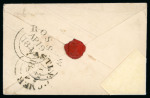 Stamp of Ireland » GB Used In Ireland 1844 (AP.19.1844) 1d. pink stationery envelope (Huggins