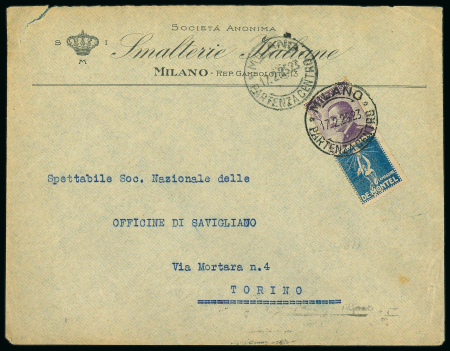 Stamp of Italy » Regno d'Italia » Pubblicitari 1924-25 Publicity stamp covers