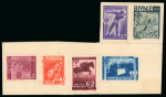 Stamp of Romania » Later Issues 1937 UPU SPÉCIMEN handstamp on UFSR "Union of Romanian Sports Federations" scouts set, from the Portuguese Colonies.