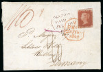 Stamp of Great Britain » 1841 1d Red 1844 (20.JY.1844) advertising entire from Glasgow via