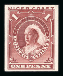 Stamp of Nigerias » Niger Coast Protectorate 1894 (Jan) 1/2d to 1s set of six imperf. colour trials