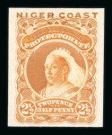 Stamp of Nigerias » Niger Coast Protectorate 1894 (Jan) 1/2d to 1s set of six imperf. colour trials