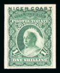 Stamp of Nigerias » Niger Coast Protectorate 1894 (Jan) 1/2d to 1s set of six imperf. colour trials