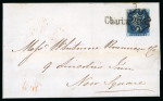 Stamp of Great Britain » 1840 2d Blue (ordered by plate number) 1842 (SP 17) entire used locally in London, bearing
