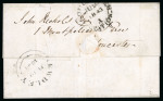 Stamp of Great Britain » 1841 1d Red 1843 (MY 16) entire letter from Jamaica via Worcester