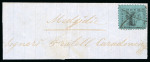 Stamp of Romania » Austrian Levant Post Offices 1867 Danube & Black Sea Railway (DBSR) 20 pa. on letter fragment