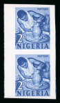 Stamp of Nigerias » Crown Colony 1961 Pictorials 1/2d and 2d in mint n.h. imperf. vertical pairs
