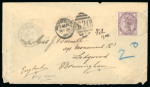 Stamp of Nigerias » Southern Nigeria Asaba: 1900 (Feb 13) envelope from Asaba to England with GB 1881 1d lilac tied by Asaba double circle ds
