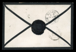 Stamp of Switzerland / Schweiz » Sitzende Helvetia Ungezähnt » 1857-62 Berner Druck, Dickes Papier 1862, 5 Rp. braun, 4. Berner Druckperiode, 8 Einzelmarken auf Brief