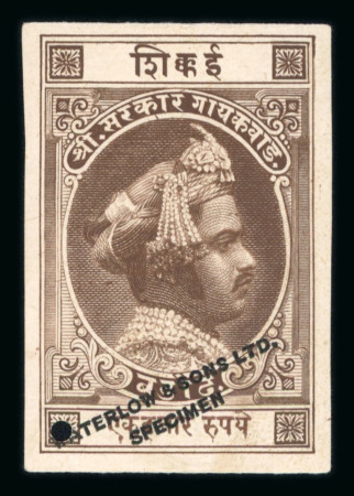 Stamp of Indian States » Baroda Baroda state very rare Proof and progressive proof