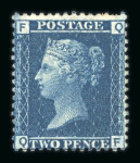 Stamp of Great Britain » 1854-70 Perforated Line Engraved 1868 2d. blue, QF, Pl. 12, a fresh and fine unused