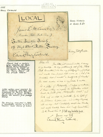 Stamp of Great Britain » Hand Illustrated and Printed Envelopes 1864-68 pair of hand illustrated envelopes with contents