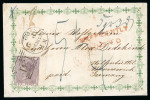 Stamp of Great Britain » Hand Illustrated and Printed Envelopes 1862 (Ap 2) superb green printed "Ladies Envelope"