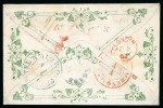 Stamp of Great Britain » Hand Illustrated and Printed Envelopes 1862 (Ap 2) superb green printed "Ladies Envelope"