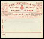 Stamp of Great Britain » King George V » 1924-36 Issues 1924 British Empire Exhibition souvenir telegrams in