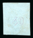 Stamp of Greece » Large Hermes Heads » 1861-62 First Athens Print - Fine prints 40 lepta mauve