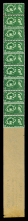 Stamp of Great Britain » Queen Elizabeth II 1957 Scouts 2 1/2d., 4d. and 1/3d. coil leaders, with