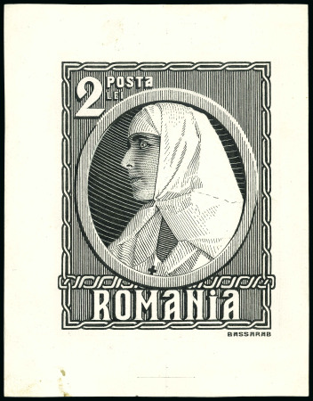 Stamp of Romania » Later Issues 1922 Essay / original artwork (size 210 x 170 mm) in